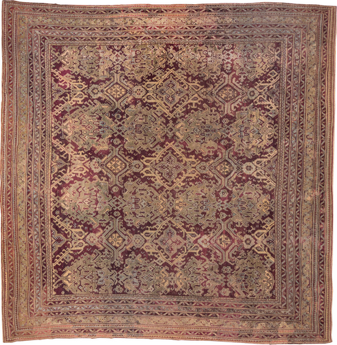 Antique Oushak Area Rug (14' x 14')